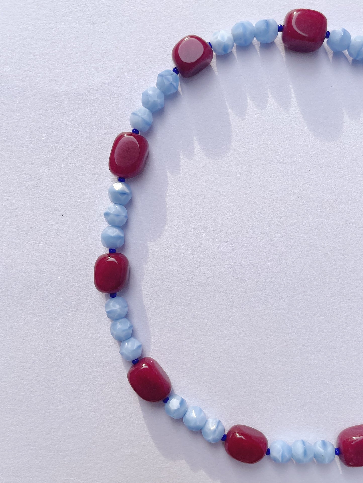 9. Burgundy and Sky Blue