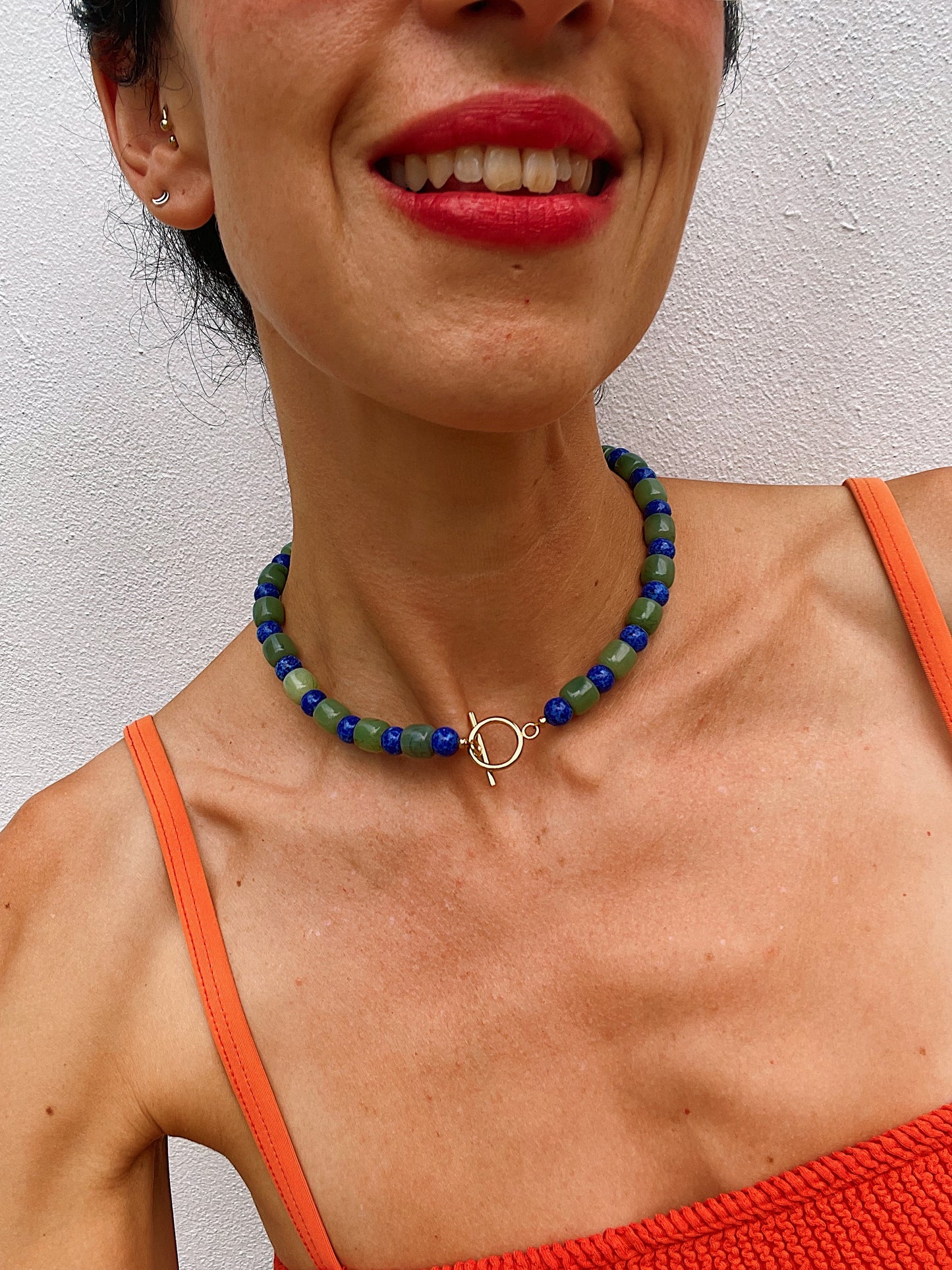 Pickle Stripe Necklace