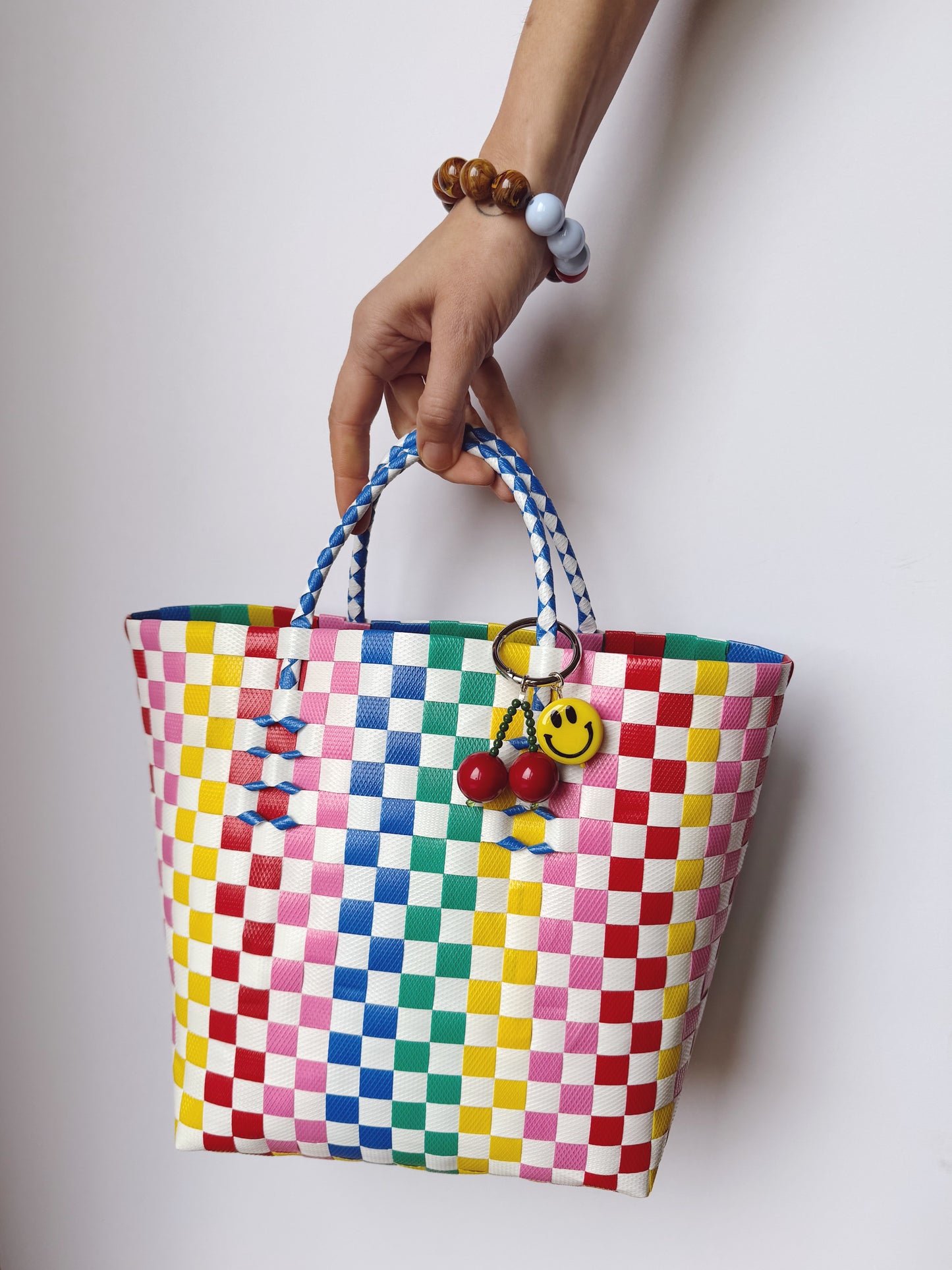 Cherry + Big Smiley Bag Charm