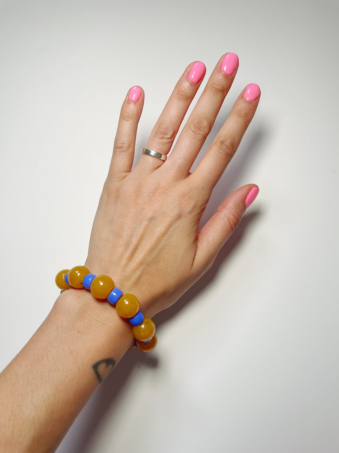 Mustard + Blue Bracelet