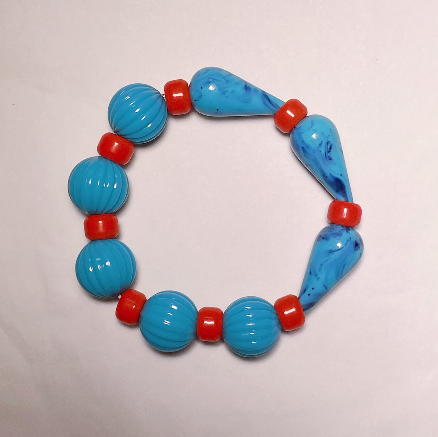 Sky blue & Red