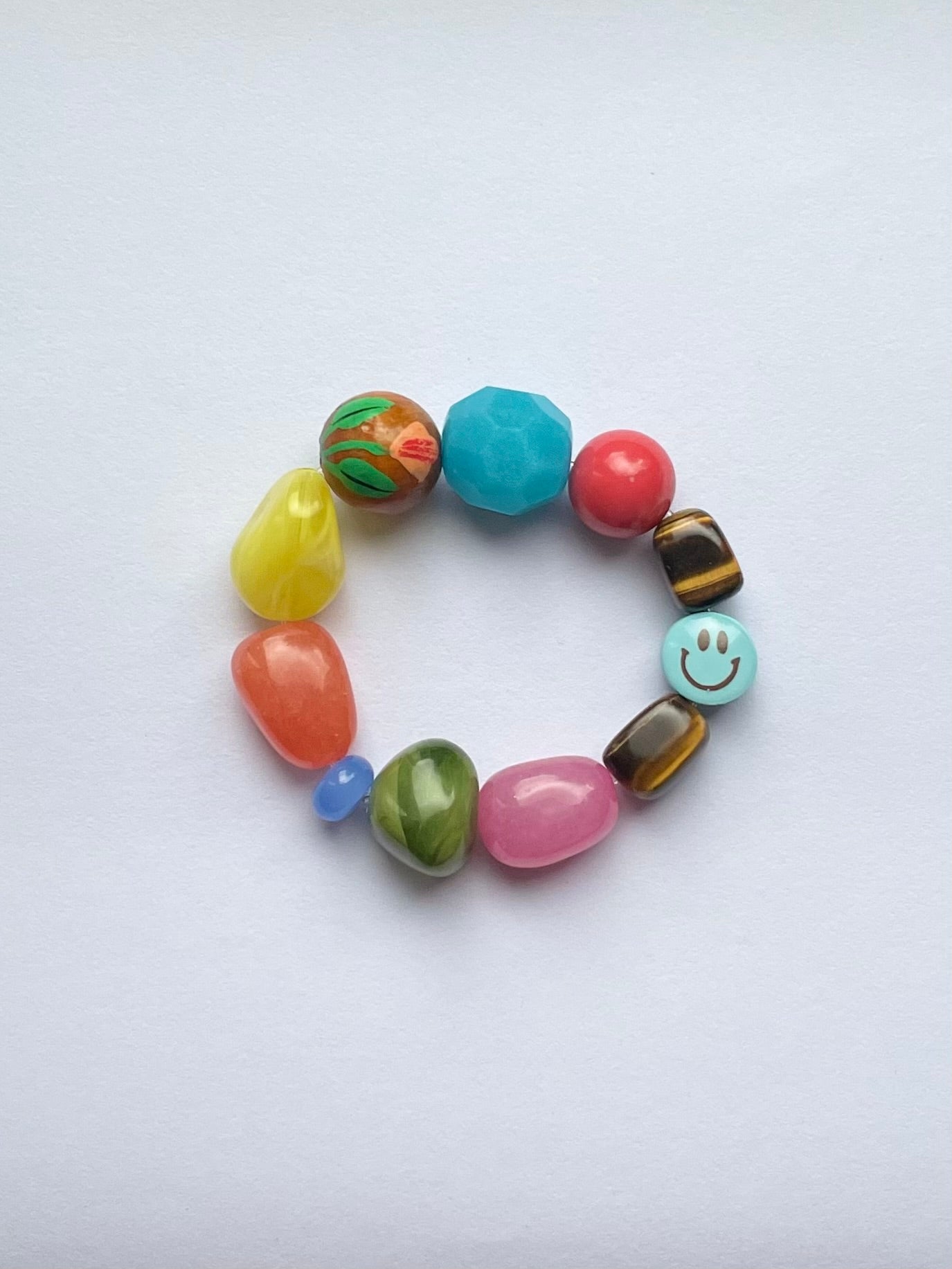 Sky Blue Smiley Bracelet