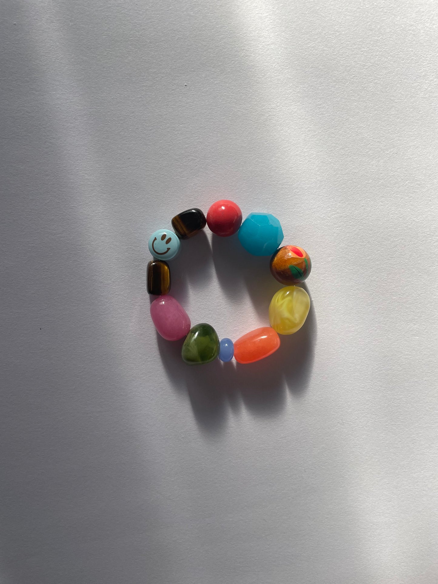 Sky Blue Smiley Bracelet