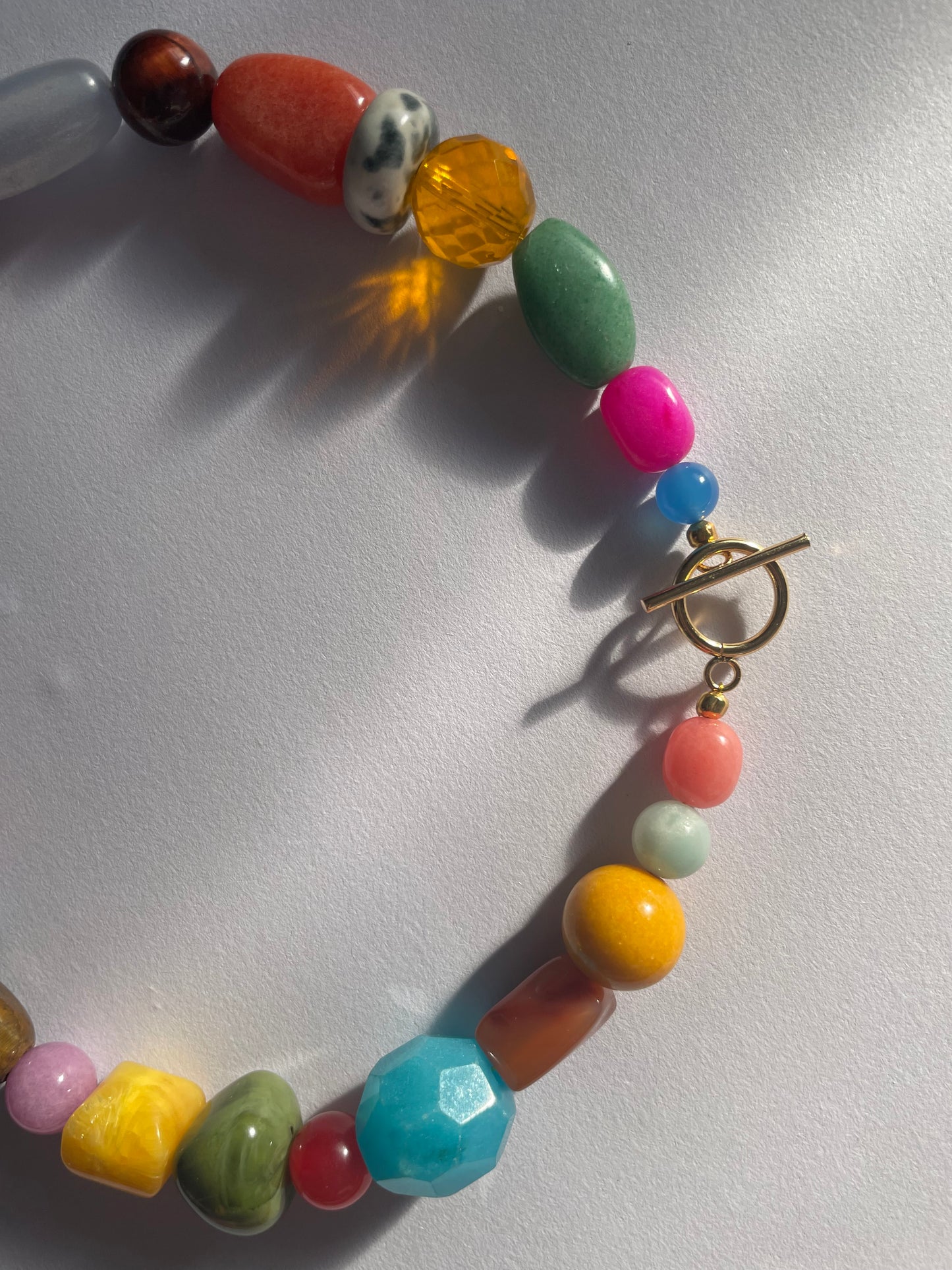 Sky Blue Smiley Necklace