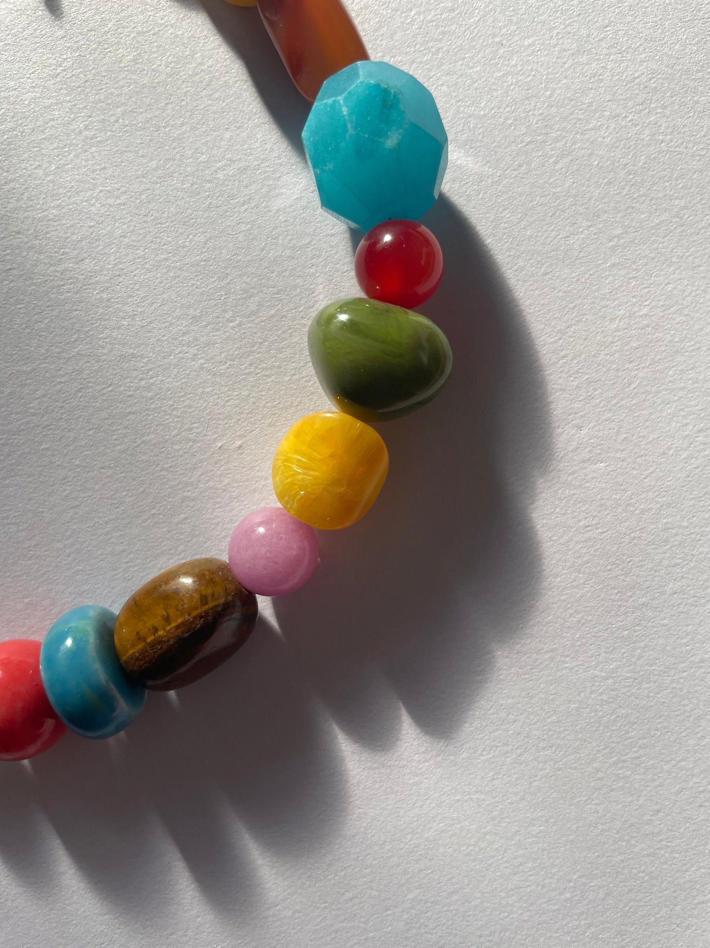 Sky Blue Smiley Necklace
