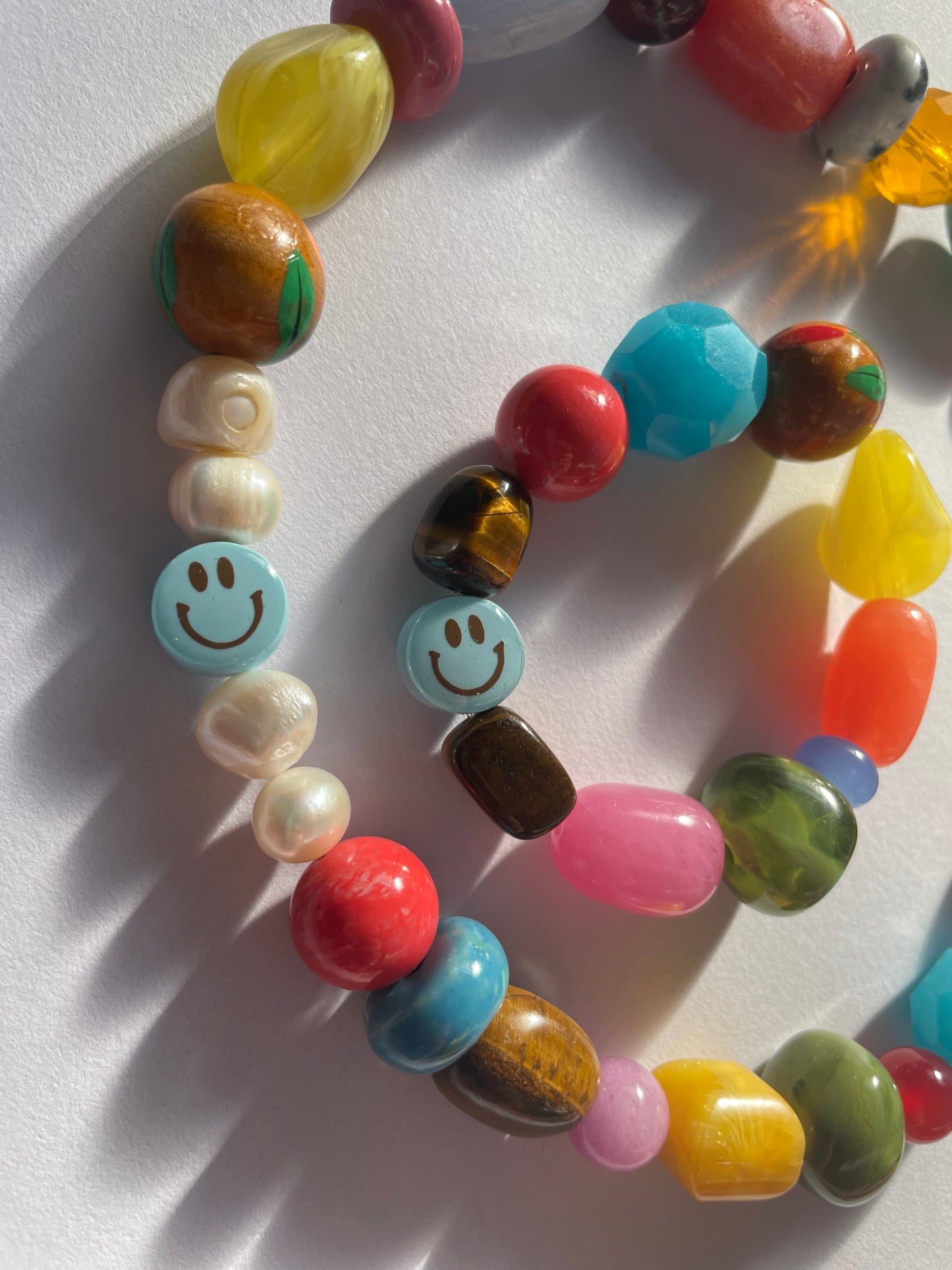 Sky Blue Smiley Bracelet