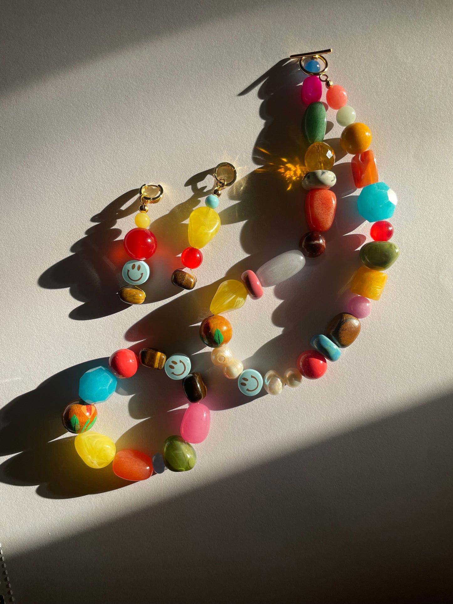 Sky Blue Smiley Bracelet