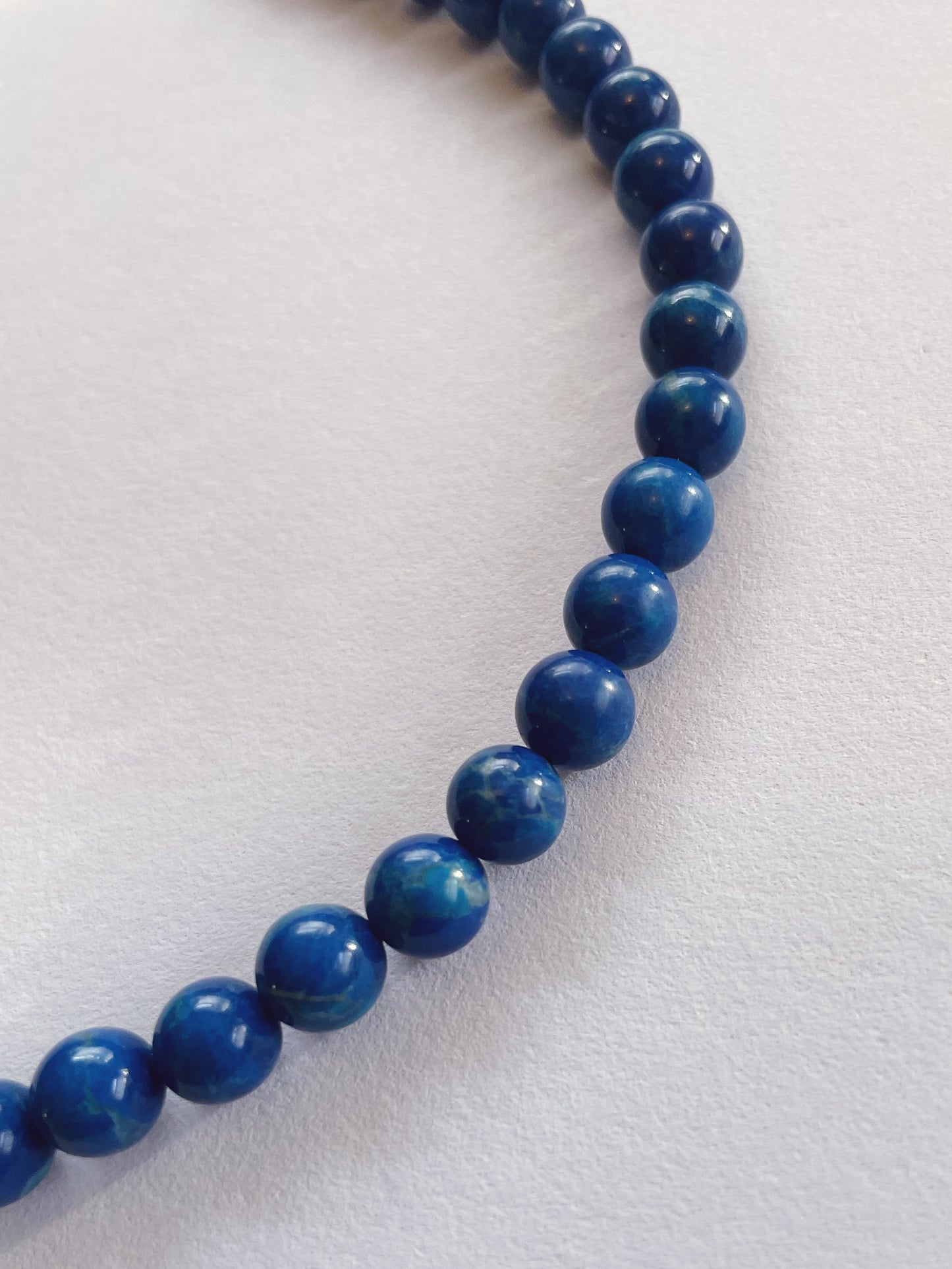 Cobalt and Orange Cherry Necklace