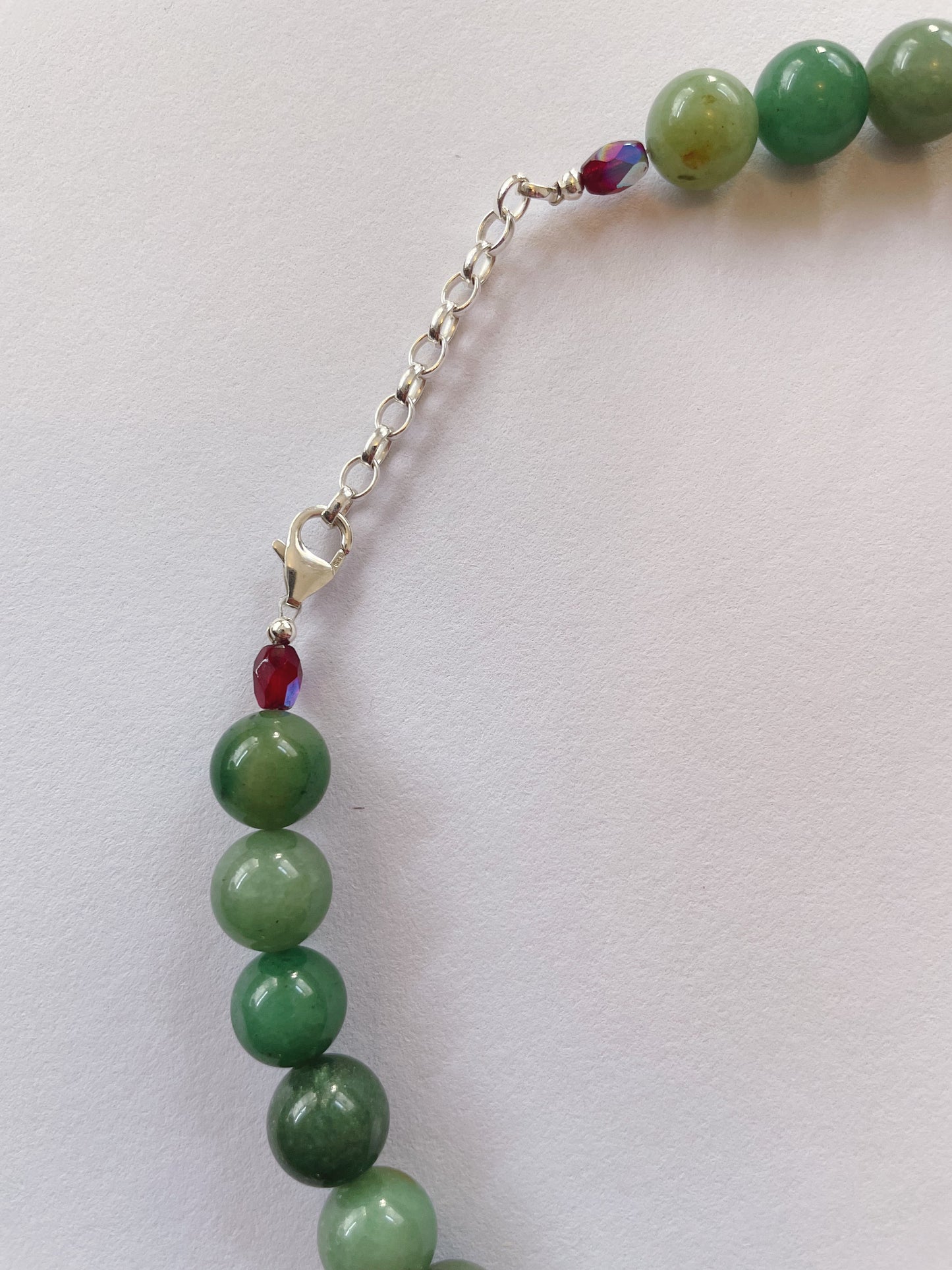 Forest Green Cherry Necklace