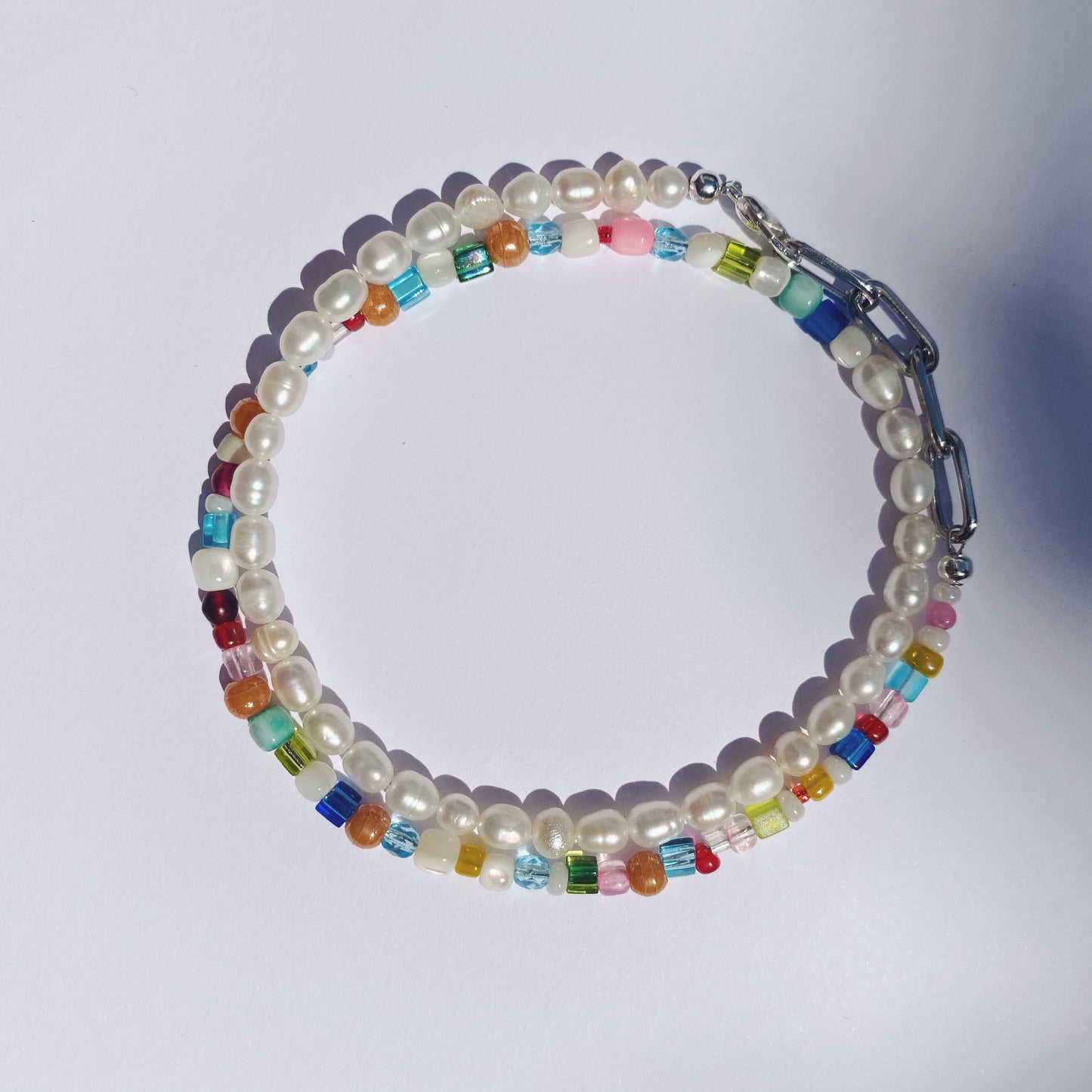 Multicoloured anklet