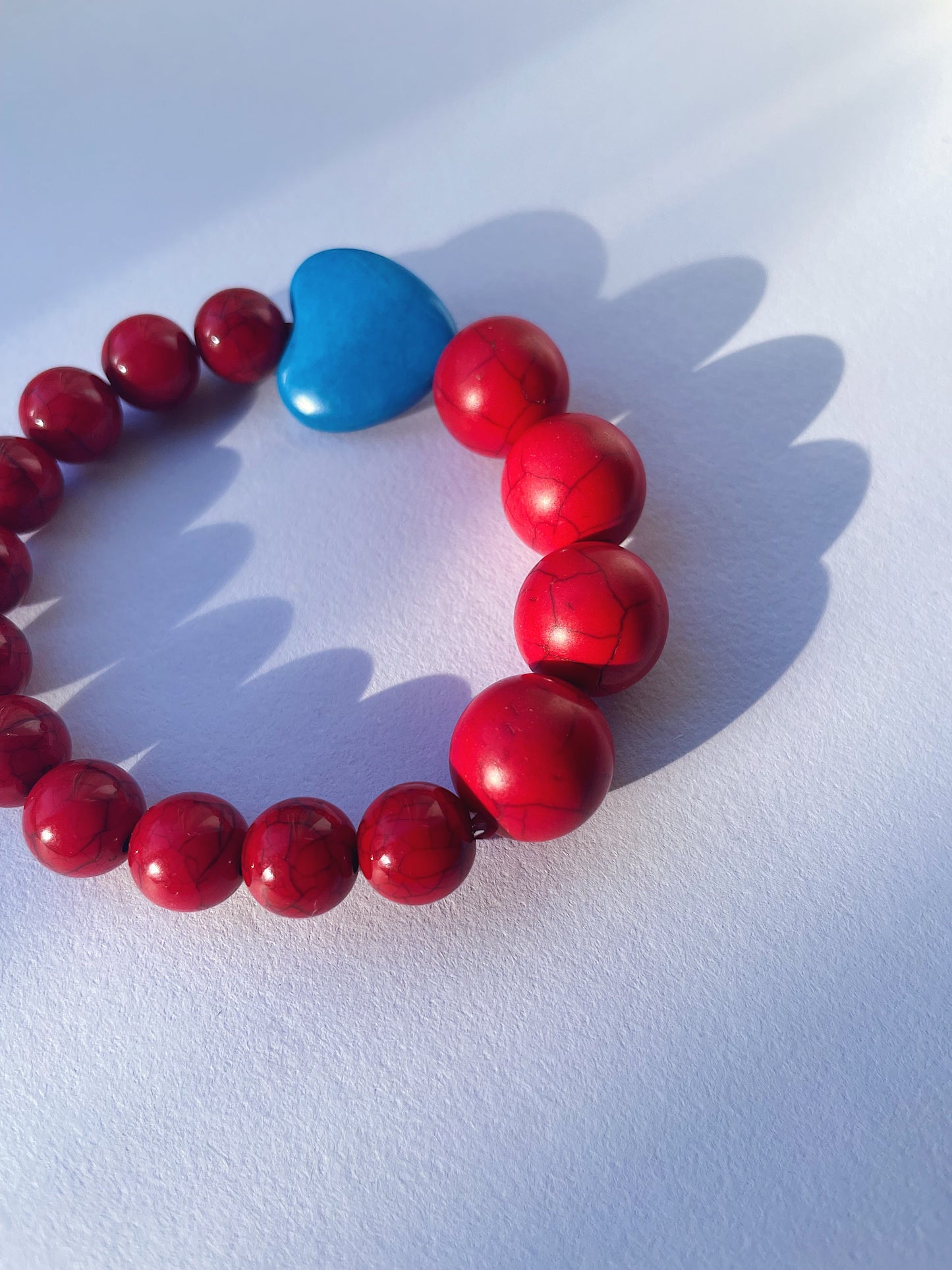 Cobalt and Red Bracelet