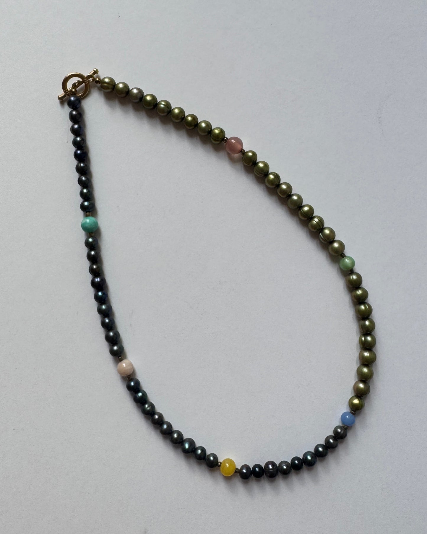 Pearl+pastel Necklace