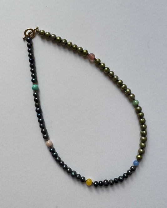 Pearl+pastel Necklace