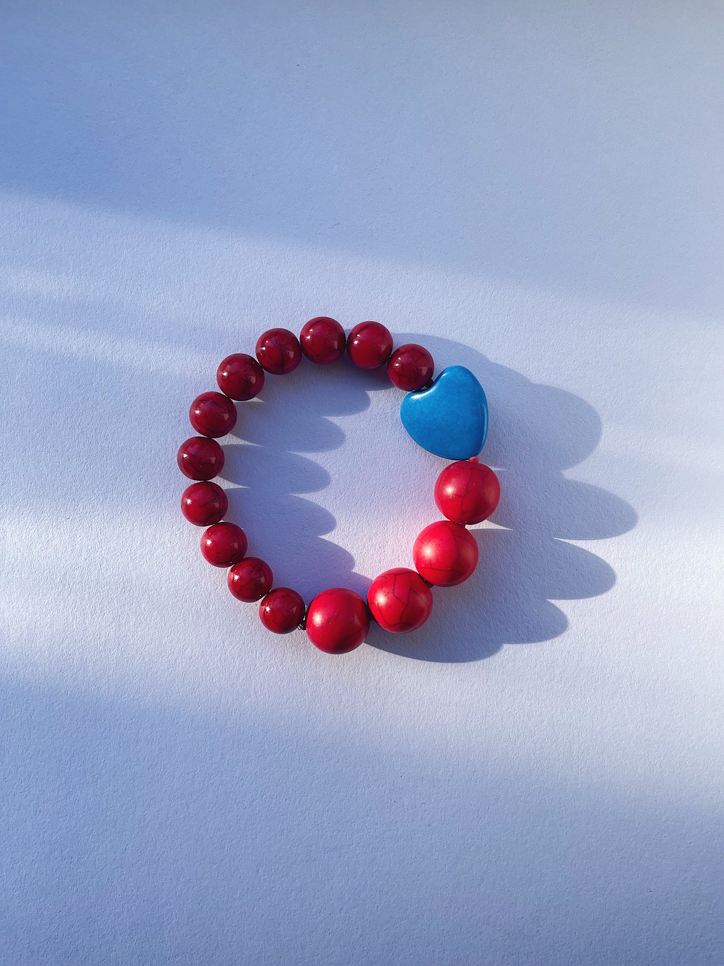 Cobalt and Red Bracelet