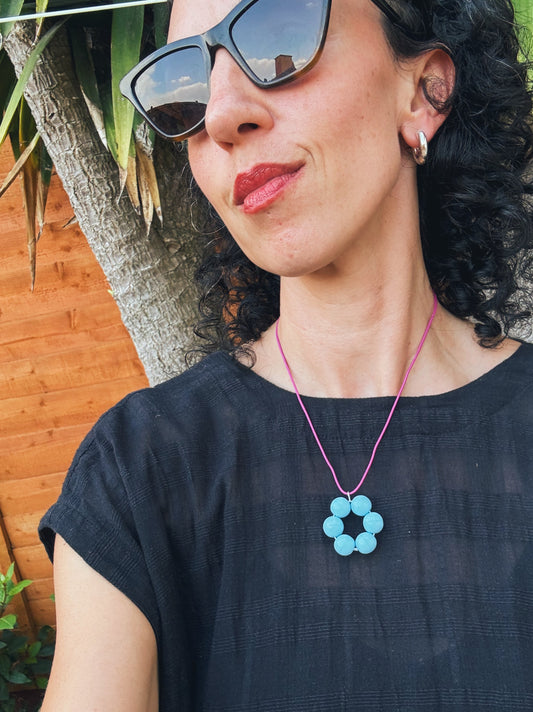 Sky Blue Glass Pendant