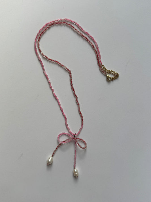 Bow Long Necklace