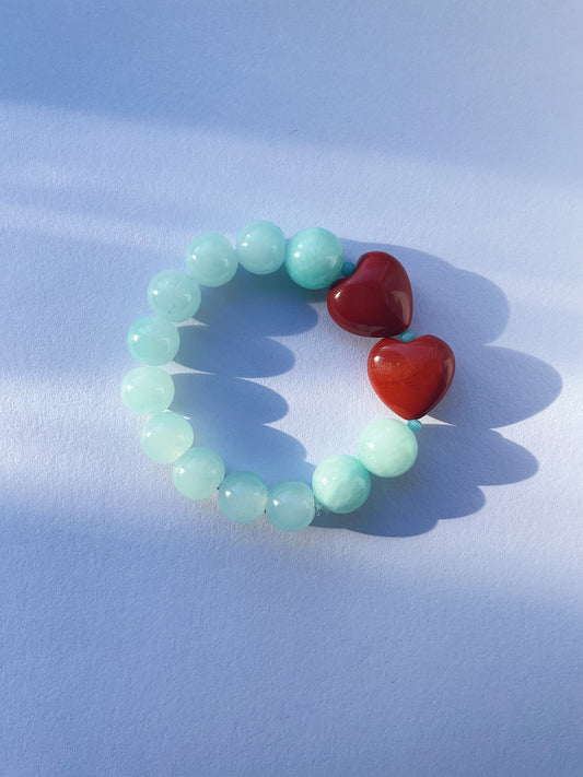 Terracotta and Turquoise Bracelet