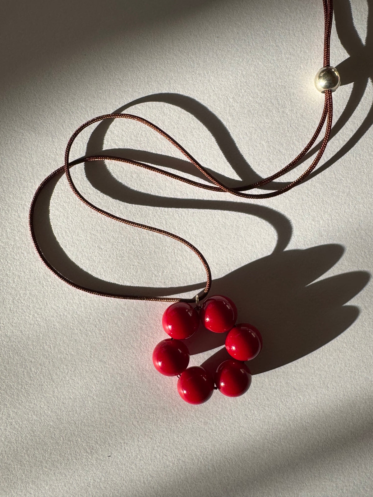 Cherry Red Petal Pendant