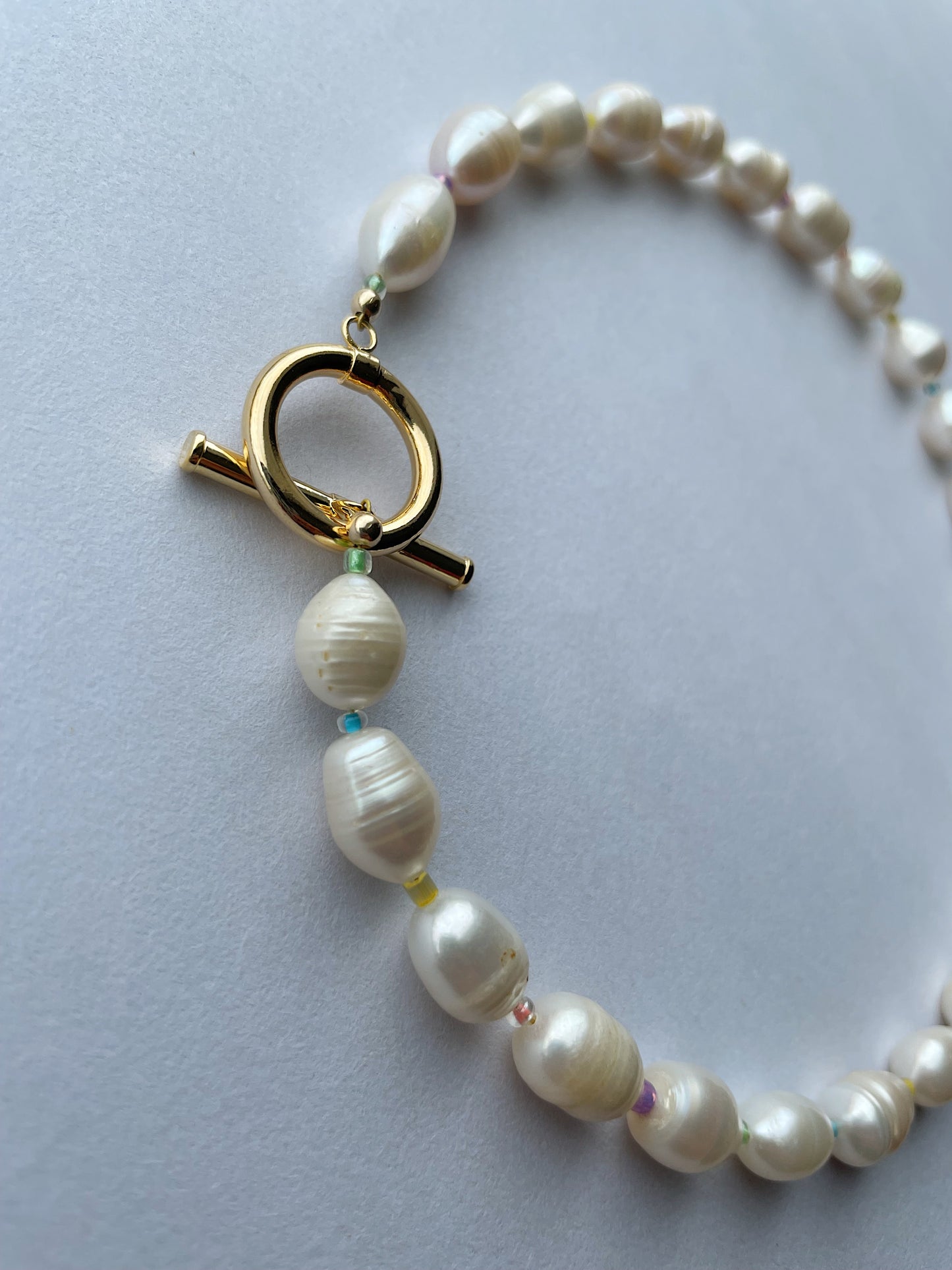 Iced Gem Freshwater Pearl Necklace