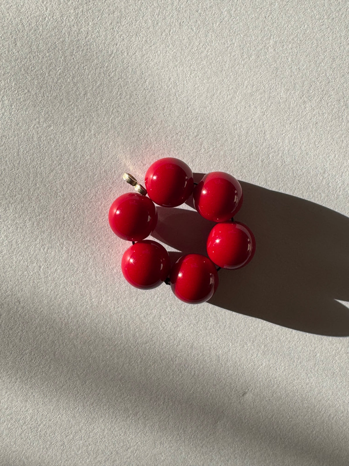 Cherry Red Petal Pendant