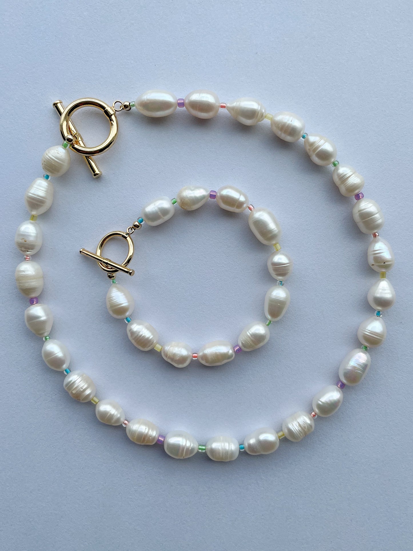 Iced Gem Freshwater Pearl Necklace