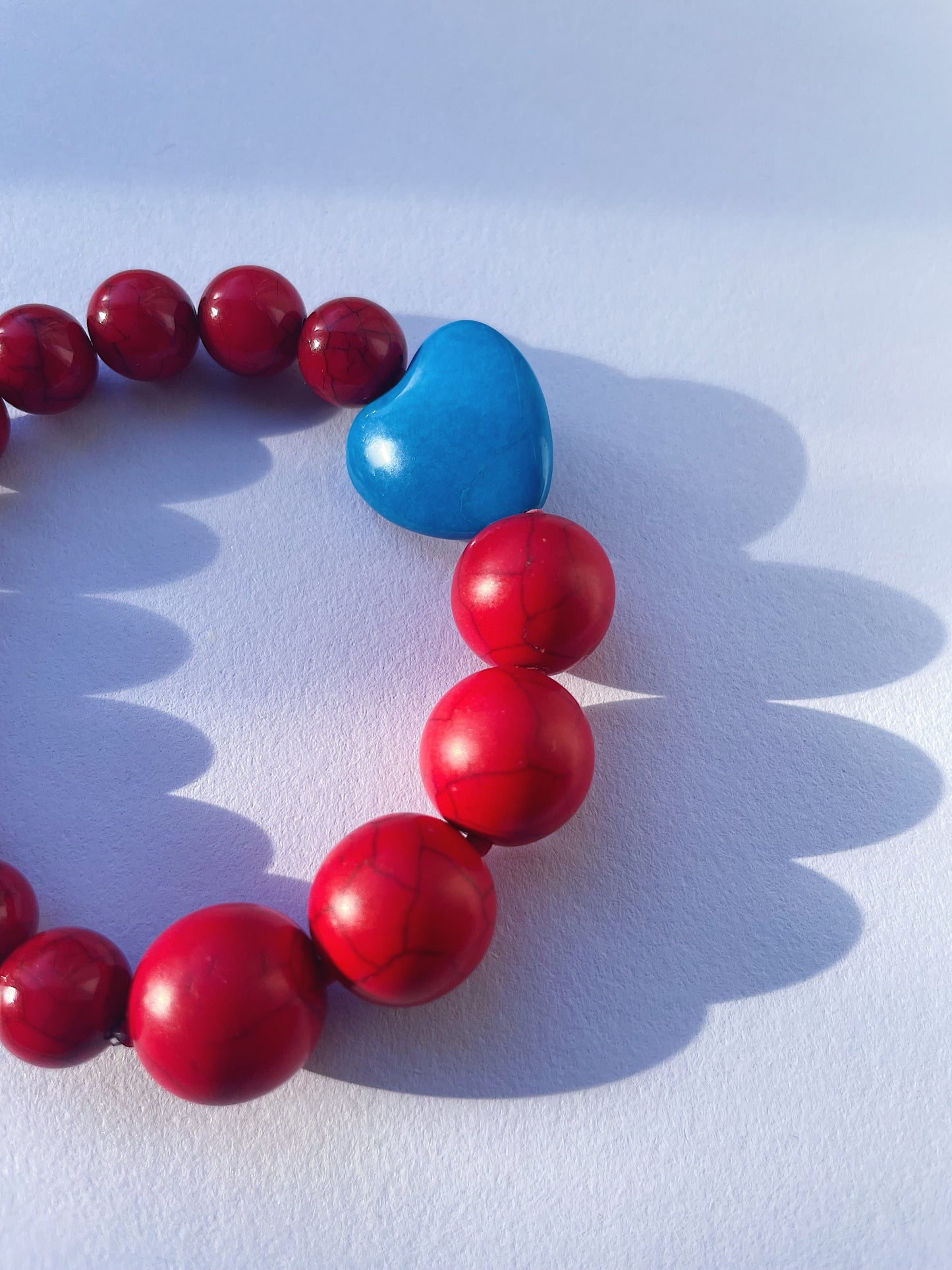 Cobalt and Red Bracelet