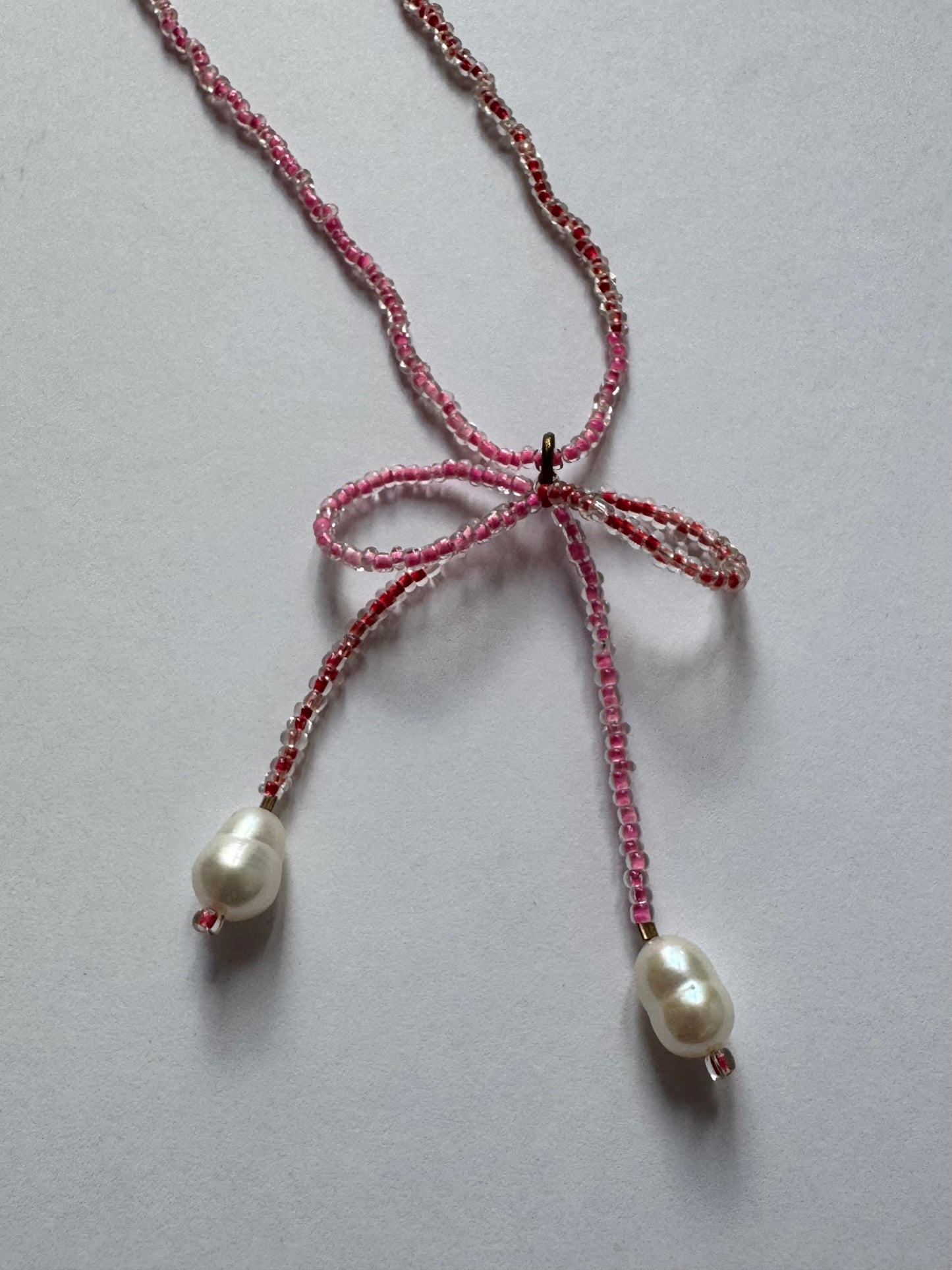 Bow Long Necklace