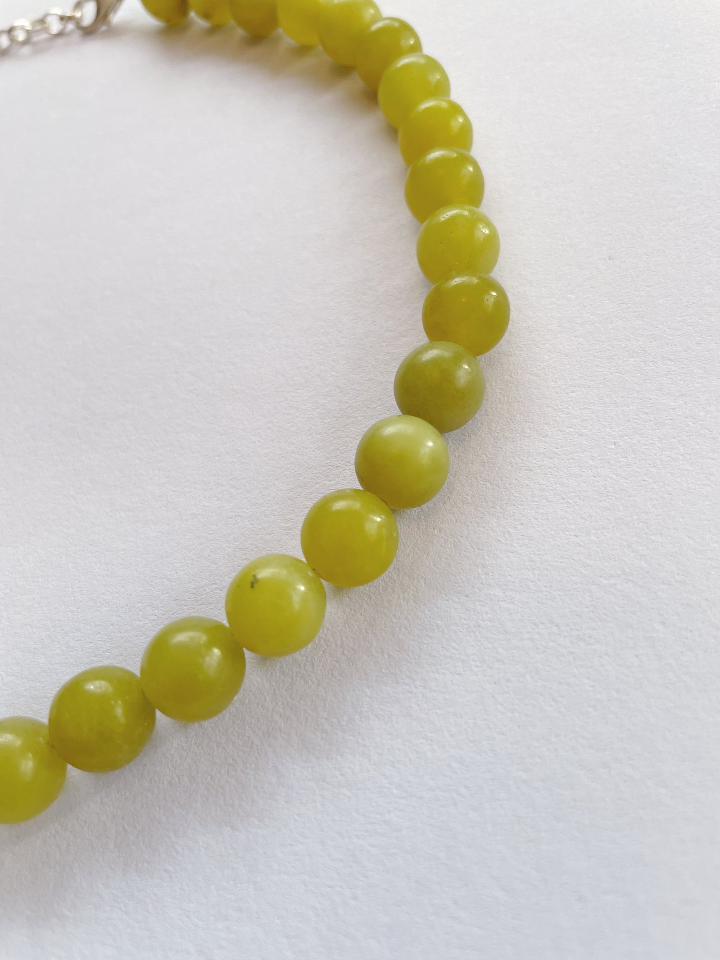 Jade Green and Icy Blue Cherry Necklace