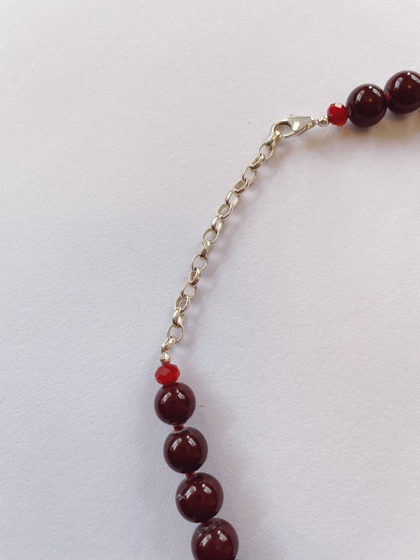 Wine Red Cherry Necklace