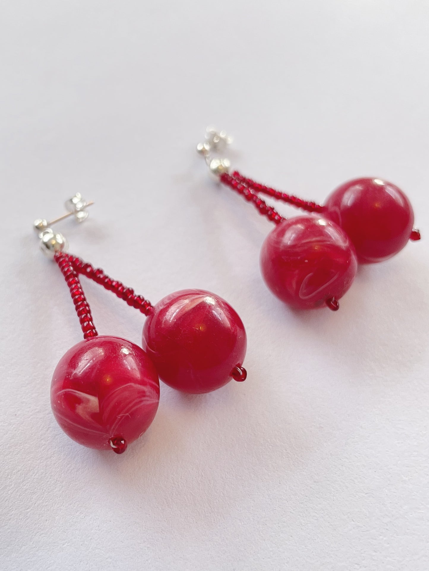 Chunky Cherry Earrings