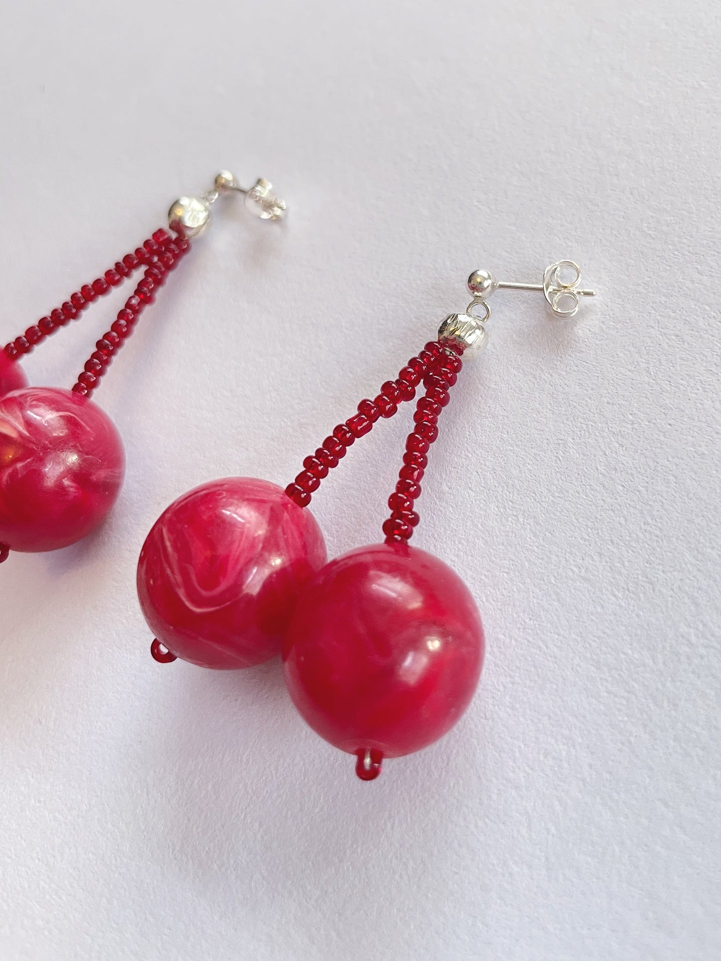 Chunky Cherry Earrings